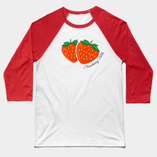 Strawberry Fields: Juicy Strawberries Illustration Baseball T-Shirt